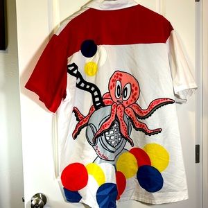 Ron Bass octopus button down shirt
